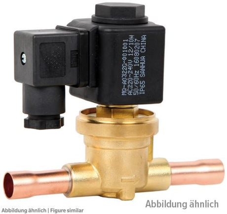 Magnetventil Sanhua HDF22H02 löt 35mm+1-3/8", 45bar,o. Spule, -40/+140°C*