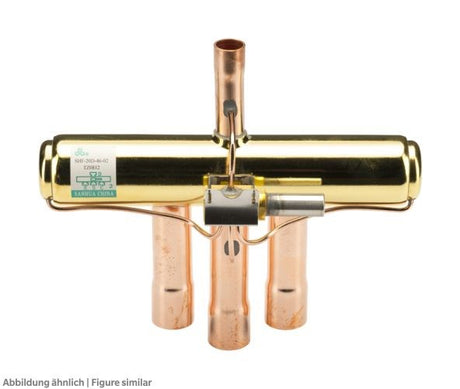 Vierwegeventil Sanhua SHF-35B-67-04 ohne Spule, 3/4" x 7/8", ca. 19mm x 22mm