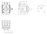 SIEMENS Hauptschalter 160A 3p IP65 Einb 3LD2405-0TK13 Wart/Rep NOT-AUS 110kW/AC