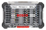 BOSCH-EW Bit-Set 24St Magnethalter 5xPH SCHRAUBERBIT-SA 2xPZ 10xTX 1xSchlitz