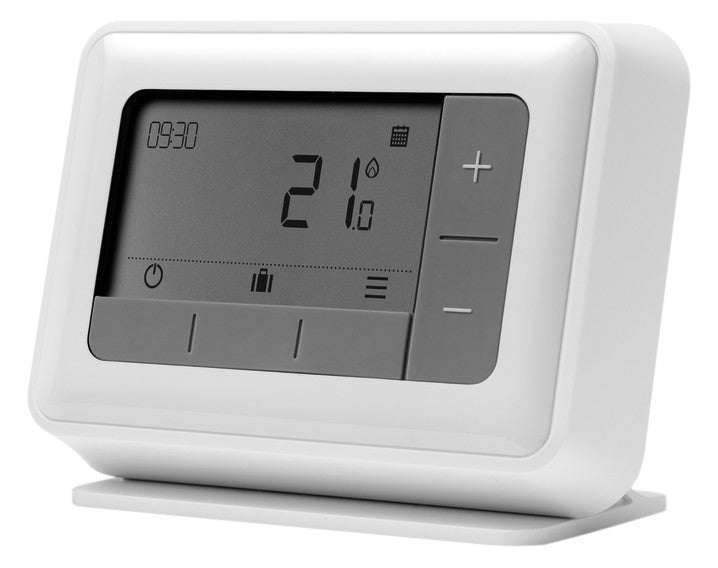 Honeywell Home Raumthermostat T4 verdrahtet mit Umschaltkontakt, weiß | T4H110A1023