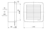 MAICO Fensterventilator 230V elekt Kst EVR 31 1400cbm/h Be/Entlüft 1410Upm ws