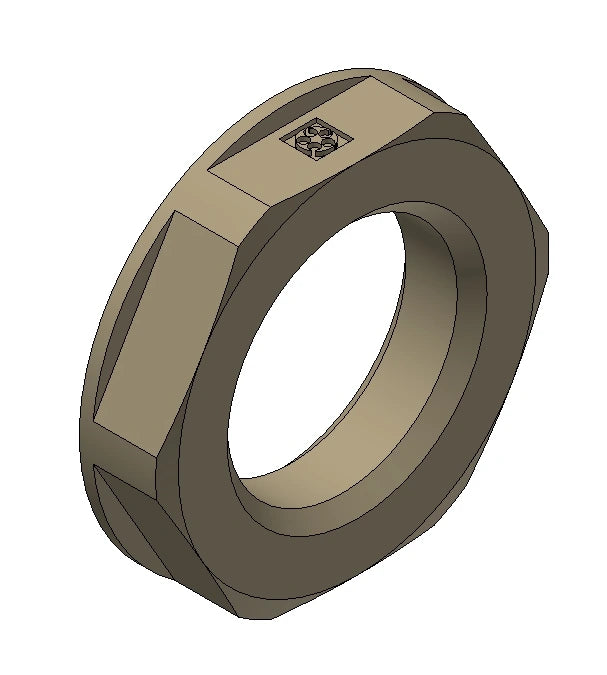 Gegenmutter EN 60423  M 16 x 1,5 RAL7035