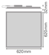 LEDVANCE LED-Panel 620x620mm 33W 4000K PL CMFT 625 P 33W 840 U19 DALIVR 4320lm