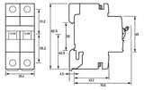 DOEPKE Leitungsschutzschalter UC B 10A DLS 6H B10-1+N 6KA 1+N 400V 2TE 50Hz