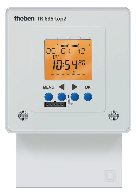 THEBEN Schaltuhr digi 230-240VAC 1kan TR 635 top2 87600h FR-Einb 24h Prog