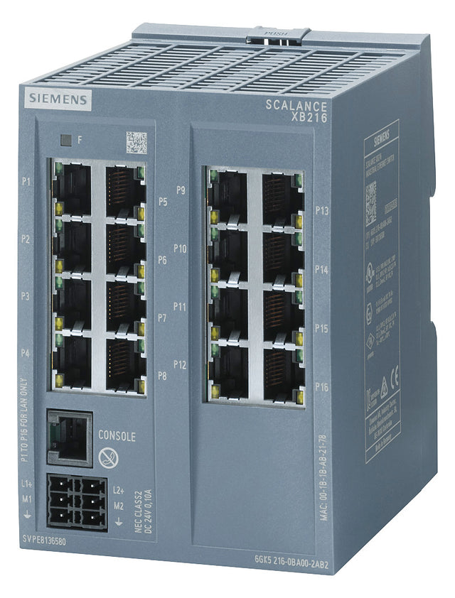 SIEMENS Switch Hutschiene 8x10/100Mbps 6GK5216-0BA00-2AB2 Managebar Layer2