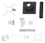 Bosch Abgaszubehör FC-Set80-C93x (oben) Grundbausatz C93x, d:80/125-110mm | 7738112548