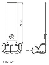 WALRAVEN Trägerklammer 14-20mm Federst Britclips 50327520 besch