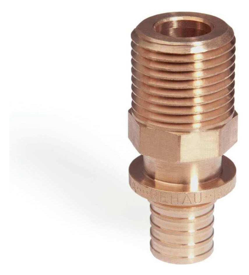 Rehau Übergang mit AG RAUTITAN, RX+ 25 mm x R 3/4/L 18 | 14563181001