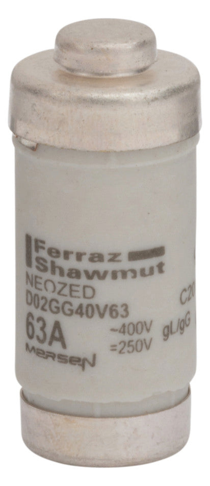 MERSEN D0-Sicherungseinsatz D02 63A 400V D02GG40V63 Cu gG