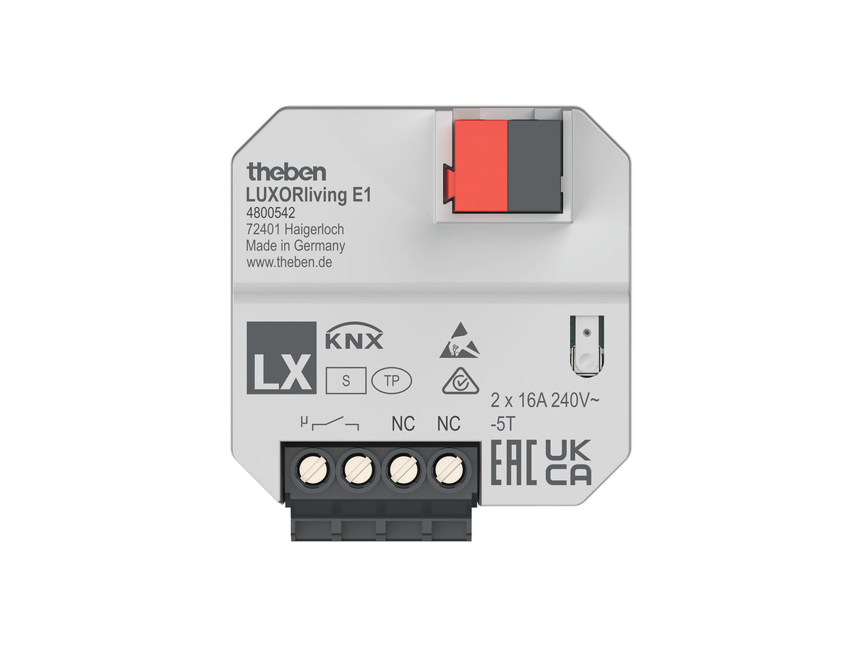 THEBEN Heizungsaktor KNX UP 1Ausg 16A LUXORliving E1 240V