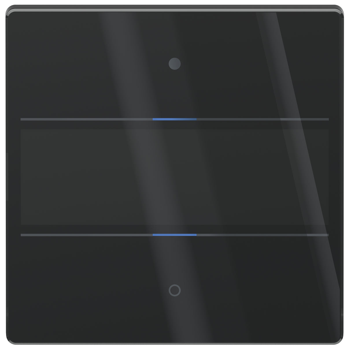THEBEN Tastsensor KNX UP sw glz 2f 2pkt iON 102 KNX G BK inkl.Ankoppl LED