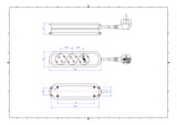 BACHMANN Steckdosenleiste 3f br 3m 35° 388.471 IP20 1,5qmm