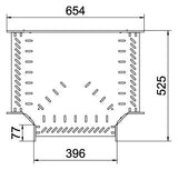 BETTERMANN T-Stück Kabelrinne ST vz RT 140 FS 110x400mm int.Verb horizontal