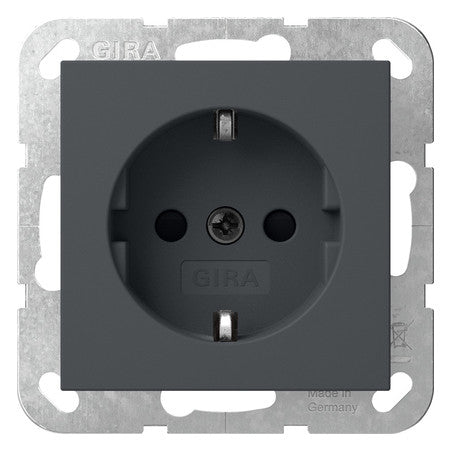 GIRA Steckdose 1f anth UP m.BS IP20 System 55 475528