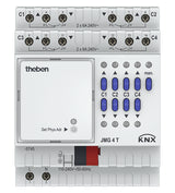 THEBEN Jalousieaktor KNX REG 4f 4Eing 6A JMG 4 T KNX Handbedien