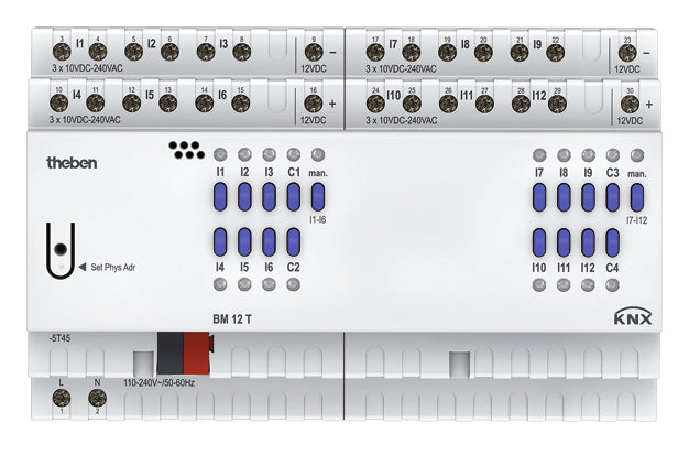 THEBEN Binäreingang KNX REG 8TE LED 12f BM 12 T KNX