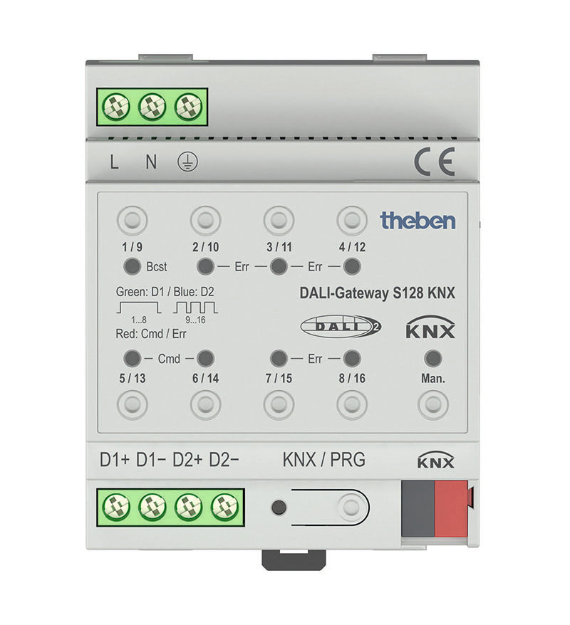 THEBEN Gateway DALI KNX REG 100-230V 4TE DALI-Gateway S128 KNX IP20