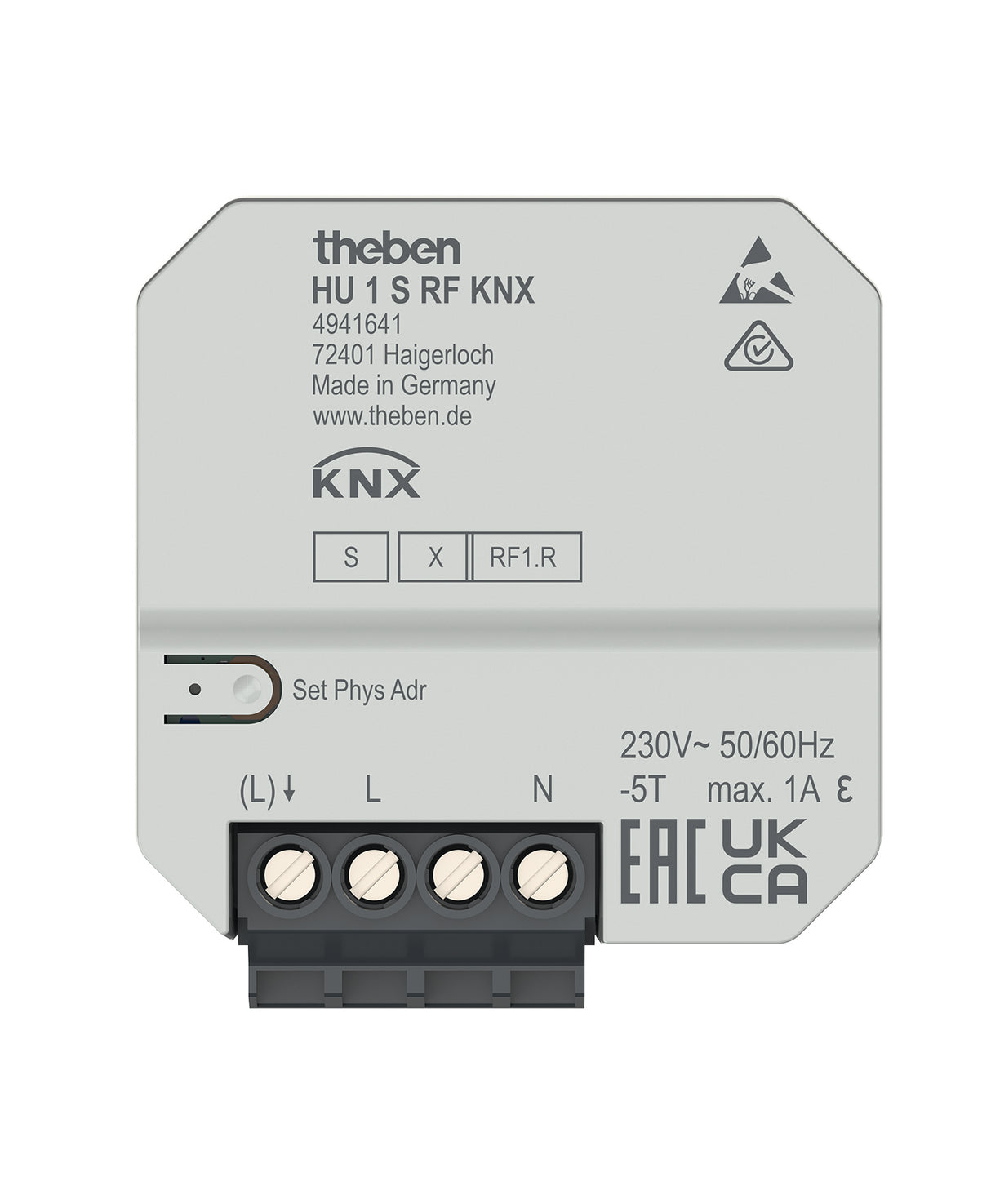 THEBEN Heizungsaktor KNX UP 1Ausg 1A HU 1 S RF KNX Bussystem KNX-RF (Funk)