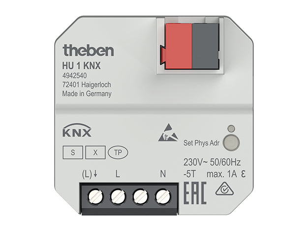 THEBEN Heizungsaktor KNX UP 1Ausg 1A HU 1 KNX 230V Ventilschutz