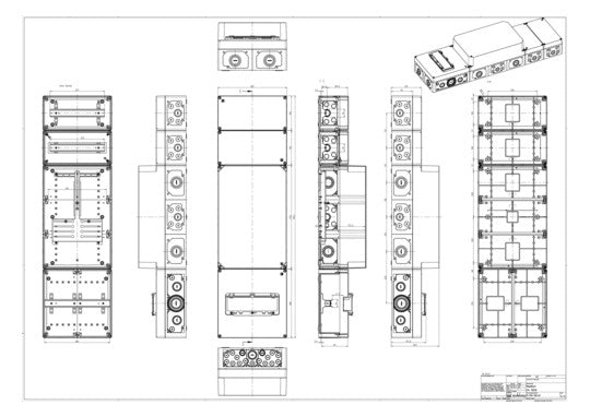 SPELSBERG Zählergehäuse Aufb IP54 Kst ZVi 10530 300x1050x210mm m.Tragschien