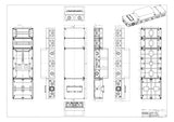 SPELSBERG Zählergehäuse Aufb IP54 Kst ZVi 10530 300x1050x210mm m.Tragschien