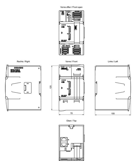 SIEMENS SPS-Steuerung kompakt 8digiEing 6ES7212-1AG50-0XB0 20,4-28,8VDC
