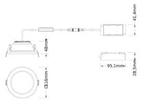 LEDVANCE LED-Einbaustrahler 7-13W EVG ws DL CMFT D100 P 13W MS 940 OP WT 1LED ws
