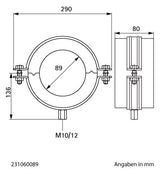 Walraven Kälteschelle BISOFIX MW DSD: 60mm - Gewinde: M10/M12 - 89mm | 231060089
