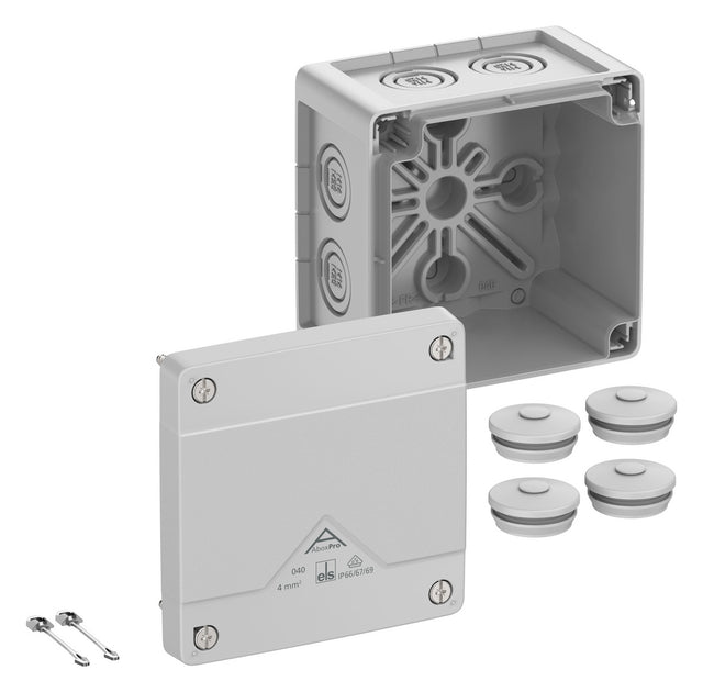 SPELSBERG Abzweigkasten 102x102mm Kst gr Abox Pro 040-L IP66/IP67/IP69 IK09 hfr