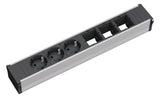 BACHMANN Steckdosenleiste 3/3f sw 0,1m CONI 912.006 35° IP20 1,5qmm