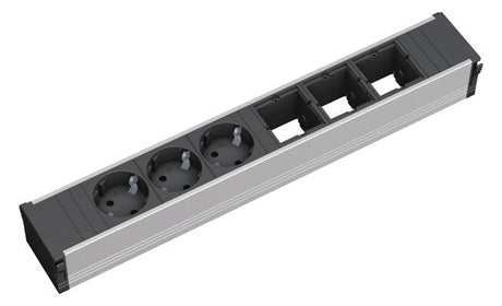 BACHMANN Steckdosenleiste 3/3f sw 0,1m CONI 912.006 35° IP20 1,5qmm