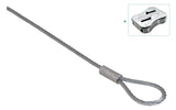 WALRAVEN Drahtseil-Schlaufe DobyGrip ev 2 m x 2 mm - inkl. Schloss