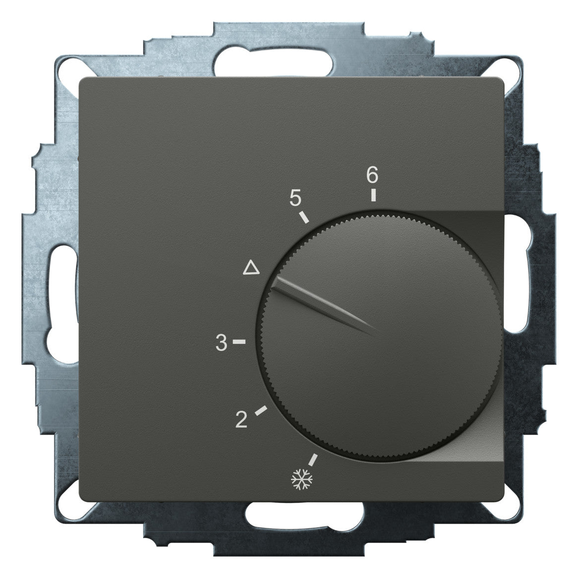 EBERLE Raumthermostat 230V 10A Öffner UTE 1001-Anthrazit-55 IP20 Bimetall