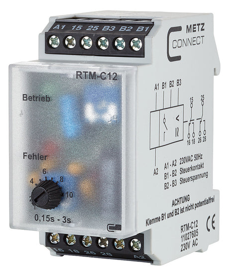 METZ CONNECT Zeitrelais 230V/AC 0,15-3s 11027605 Impulsform