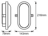 LEDVANCE LED-Ovalanbauleuchte 11W 4000K LED Bulkhead 11W 4000K White 840lm ws