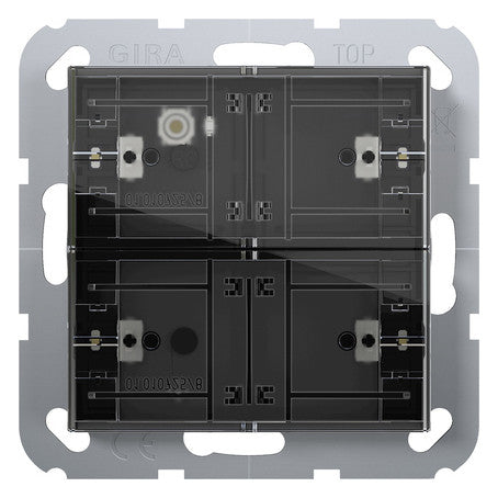 GIRA Tastsensor KNX UP 2f inkl.Ankoppl System 55 501200 LED m.Thermostat