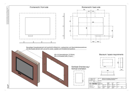 SIEDLE Türstationmodul EB si modular Bus STE 10-01 m.Kamera m.Infoschild m.Abd