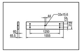 RIDI LED-Deckenanbauleuchte 27W 4000K ws LENSES-AE1547NDWS840B0500 5160lm Konv