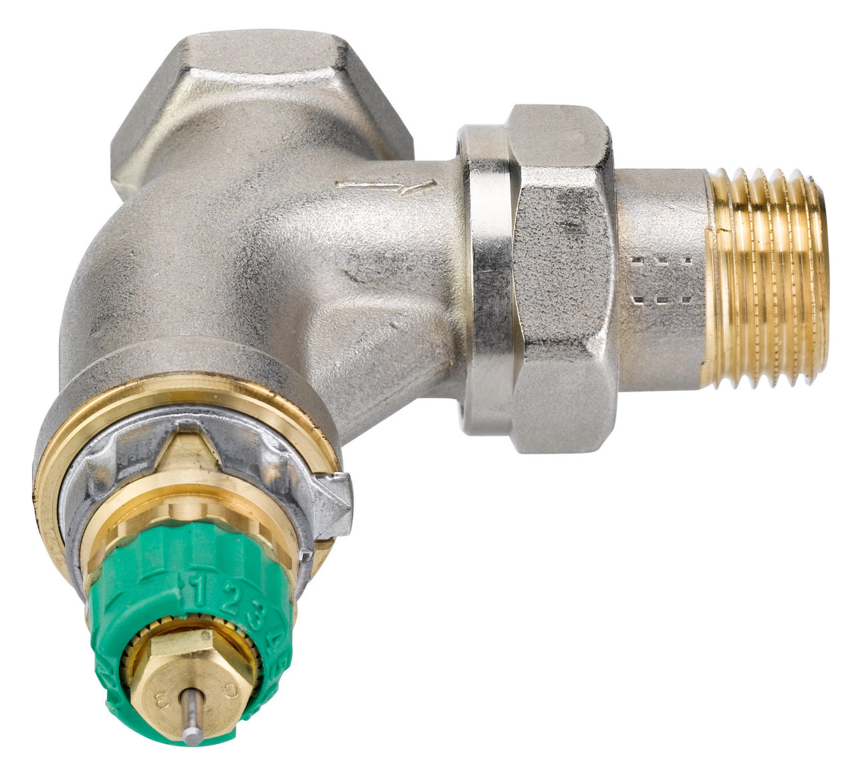 Dynamic Valve RA-DV 15 druckunabhängig, R 1/2, Eck, vernickelt