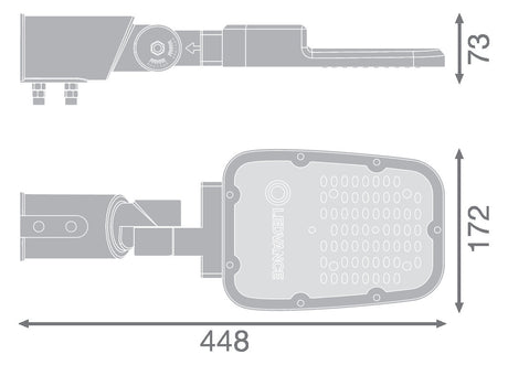LEDVANCE LED-Aufsatzleuchte 30W 60mm gr SL AREA SPD SM V 30W 740 RV20ST GY 4000K