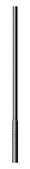 BEGA Lichtmast 5m zylindr abgesetzt alu 70903  76mm lack