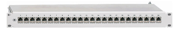 RUTENBECK Patchpanel 24Ports 1HE 24Ports PP-ClassEA iso-24/1 Cat6 Schirm RAL7035