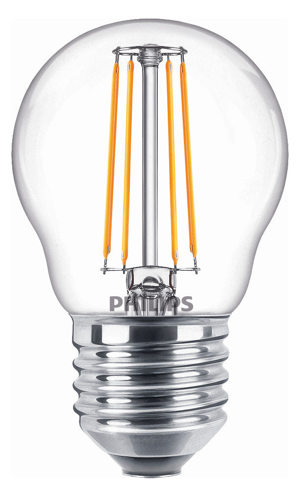 PHILIPS-LM LED-Kugellampe FM E27 P45 ws CorePro LEDLusterND4.3-40W E27 827P 4,3W