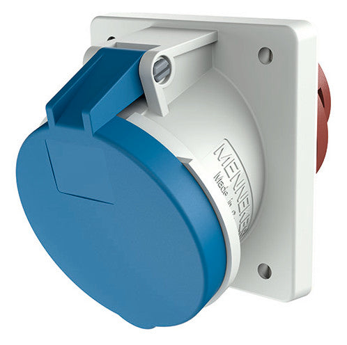 MENNEKES CEE-Anbausteckdose 3p 63A 6h 1147A 230V/bl IP44 Schraubkl abgew Kst