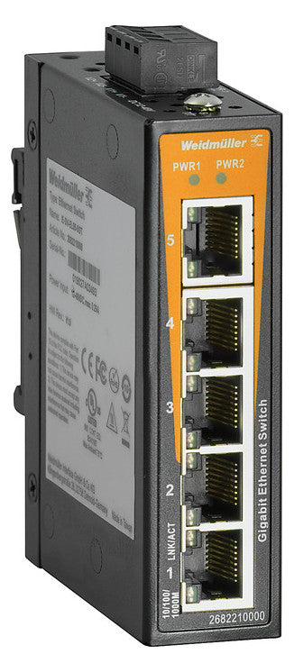 WEIDMÜLLER Switch Hutschiene Layer2 IE-SW-EL05-5GT 5x10/100/1000Mbps