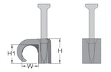 HAUPA Nagelschelle m.Nagel  18-22mm sw 262228 3,2x38mm Kst