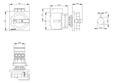 SIEMENS Hauptschalter 16A 3p IP65 m.Geh 3LD3054-0TK53 Wart/Rep SichSchalt