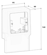 GGK Geräteträger SL-K 1f rws 70x20mm SL-GT-1 (leer)